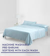 Product: Bamboo Weighted Blanket Duvet Cover | Color: Bamboo Light Blue