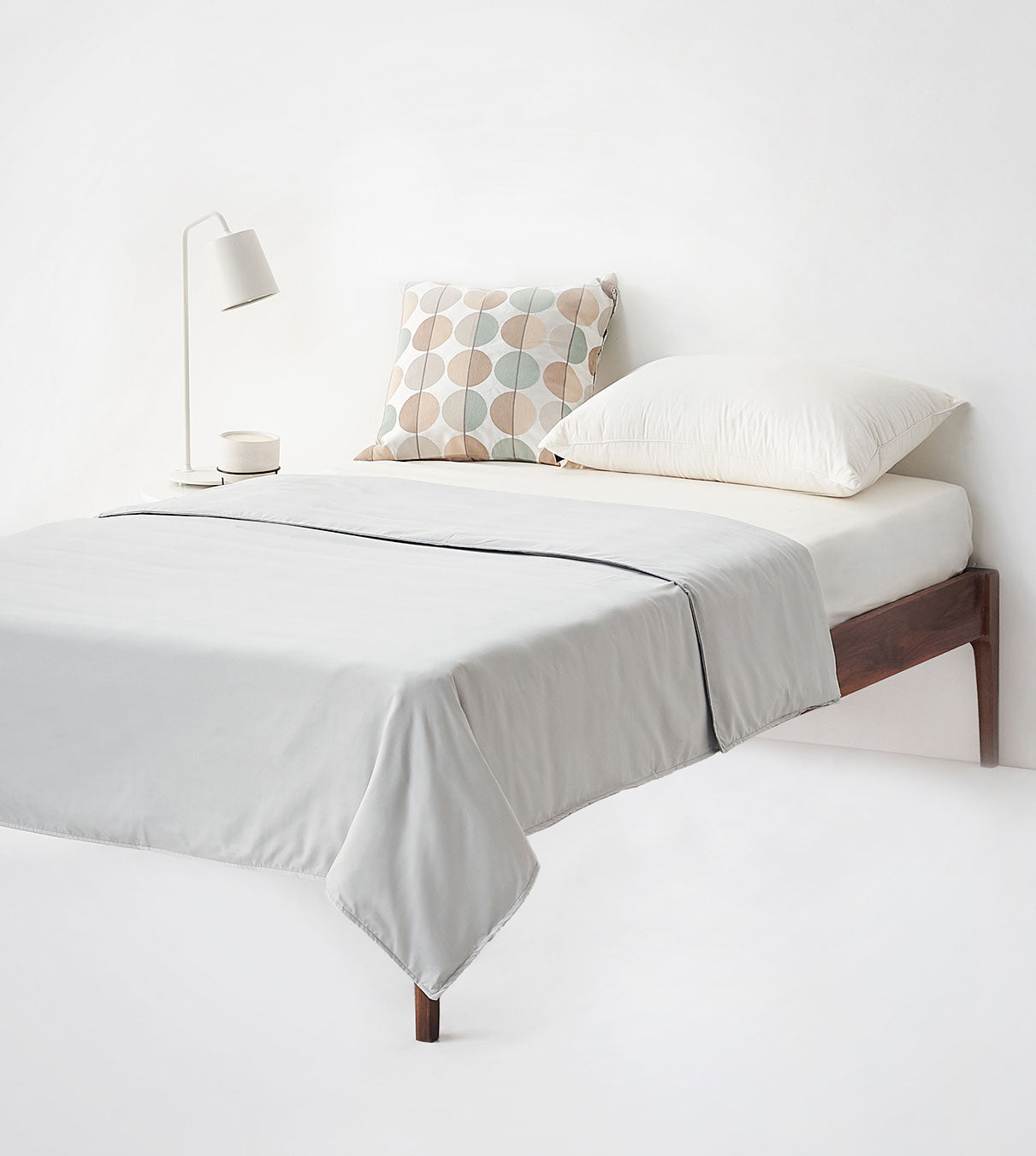 Product: Bamboo Weighted Blanket Duvet Cover | Color: Bamboo Light Grey