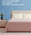 Product: Twin Size Weighted Blanket Duvet Cover | Color: Cooling PE Pale Pink