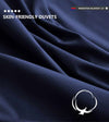 Product: Queen Size Weighted Blanket Duvet Cover | Color: Cotton Midnight Blue