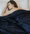 Product: Cotton Weighted Blanket Duvet Cover | Color: Midnight Blue