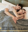 Product: Bamboo Weighted Blanket Duvet Cover | Color: Minky Diamond