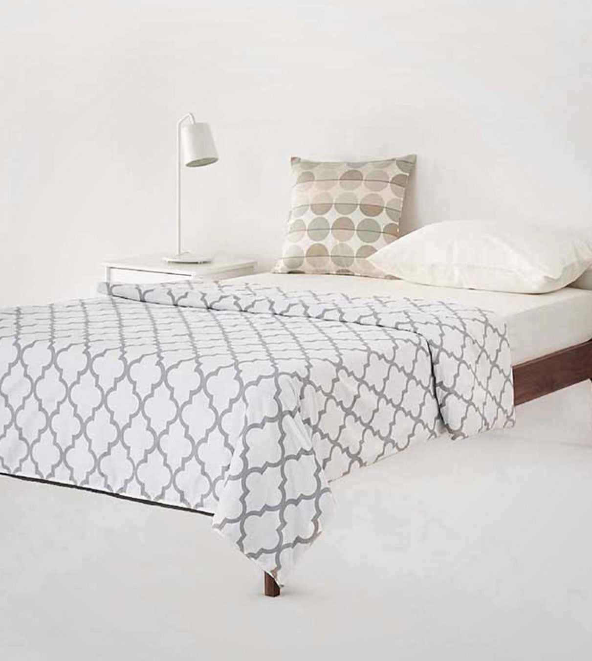 Product: Queen Size Weighted Blanket Duvet Cover | Color: Minky Lattice Scroll