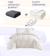 Product: YnM Prettiest Weighted Blanket | Color: Neutral Beige