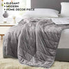 Product: YNM Weighted Blanket 15lb | Color: Sherpa Fleece Light Grey 2.0