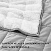 Product: YNM Weighted Blanket 15lb | Color: Sherpa Fleece Light Grey 2.0