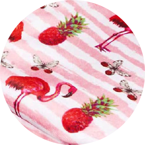 Product: Soft Weighted Blanket Duvet Cover | Swatch: Flamingos