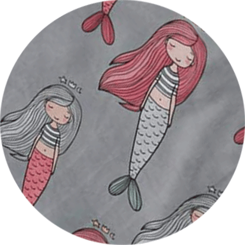 Product: Soft Weighted Blanket Duvet Cover | Swatch: Mermaid Print