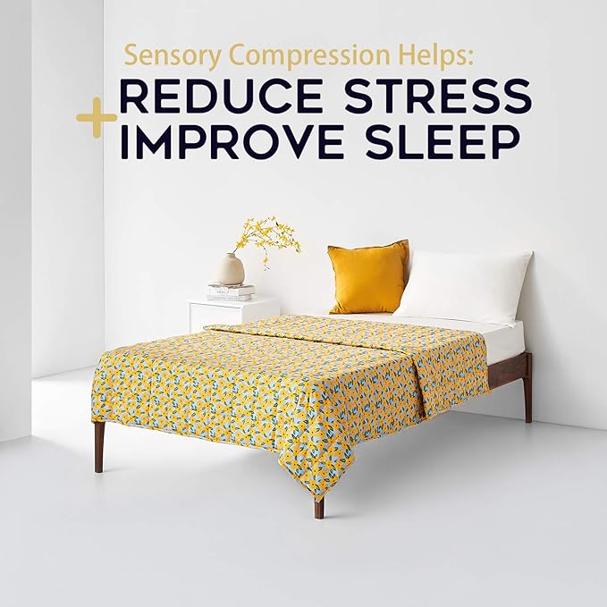 Product: Kids Original Cooling Weighted Blanket | Color: Yellow Flower