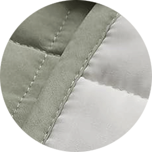 Product: YNM Weighted Blanket 15lb | Swatch: Cotton-Polyester Avocado White 3.0