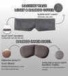 Product: Duel-Sided Weighted Eye Mask | Color: Charcoal