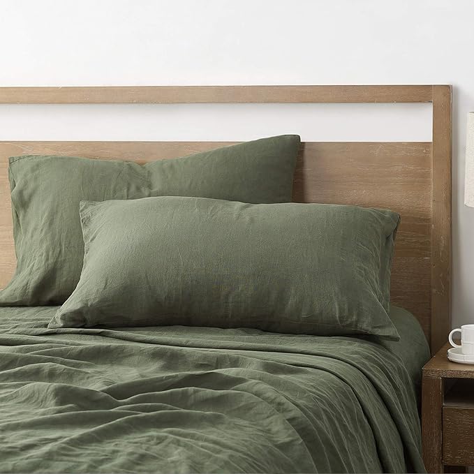 Product: Pillowcase Set | Color: Linen Army Green