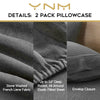 Product: Pillowcase Set | Color: Linen Charcoal