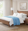 Product: Chunky Cable Knit Throw | Color: Aqua Blue