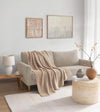 Product: Chunky Cable Knit Throw | Color: Beige