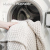 Product: Chunky Cable Knit Throw | Color: Cream White