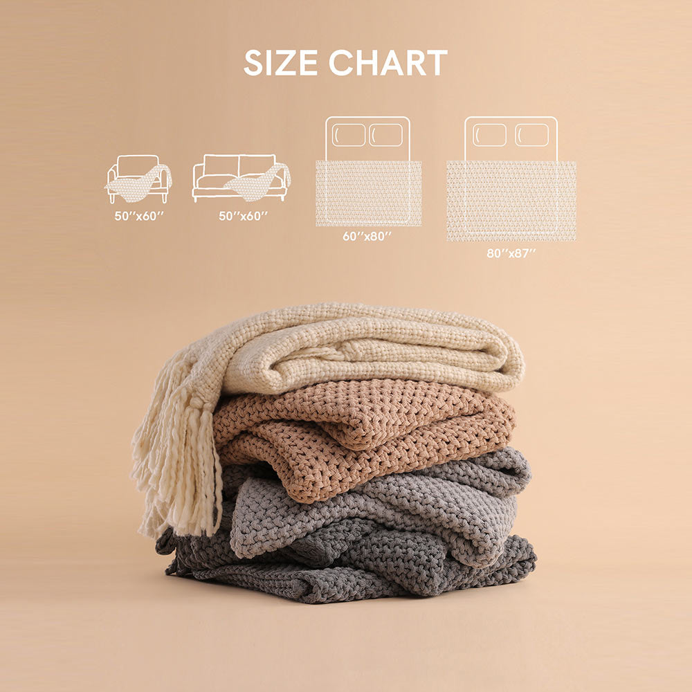 Product: Chunky Cable Knit Throw | Color: Moon Grey