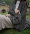 Product: Chunky Cable Knit Throw | Color: Moon Grey