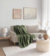 Product: Chunky Cable Knit Throw | Color: Pine Green