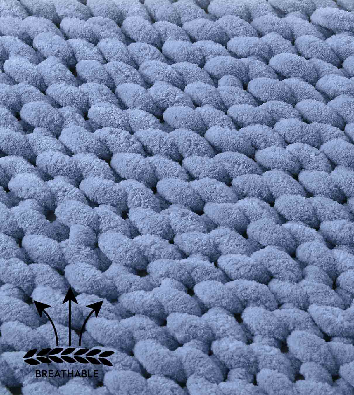 Product: Chenille Throw Blanket | Color: Chenille Chambray Blue