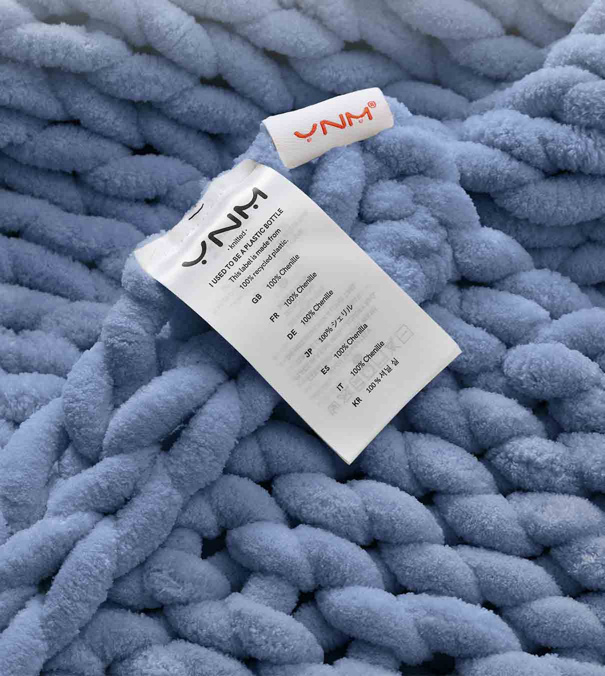 Product: Chenille Throw Blanket | Color: Chenille Chambray Blue