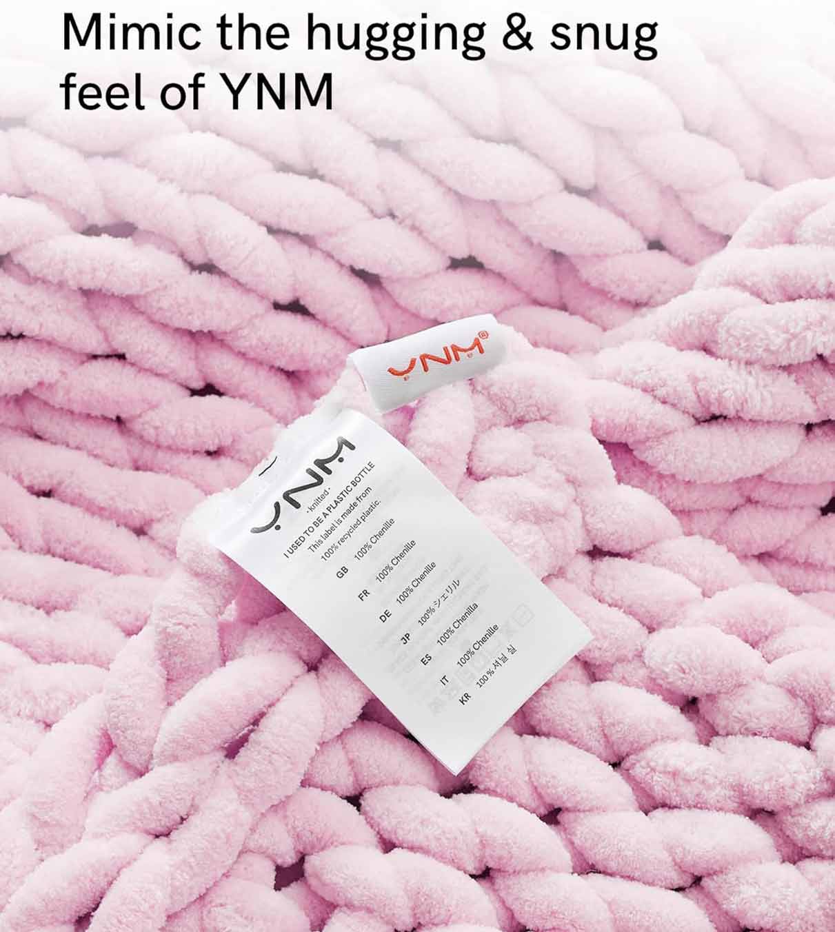 Product: Chenille Throw Blanket | Color: Chenille Petal Pink