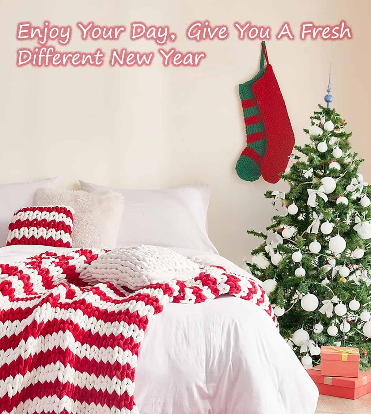 Product: Christmas Stockings | Color: Red Green