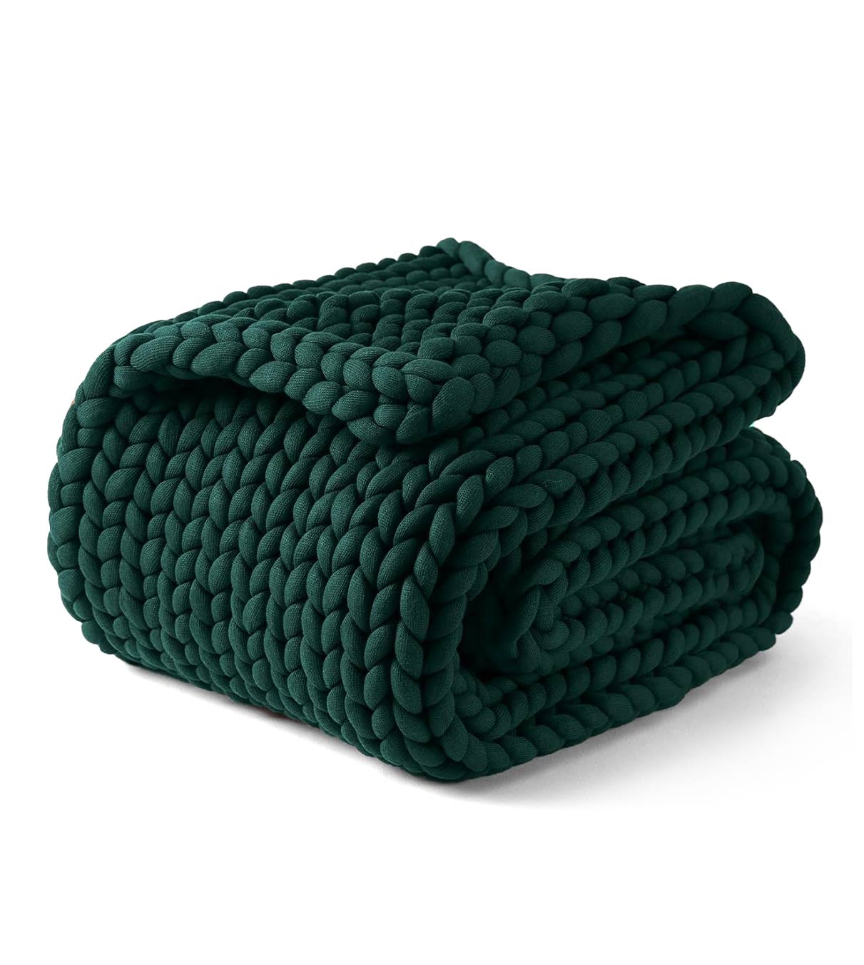 Product: Knitted Chunky Throw | Color: Pacific Green