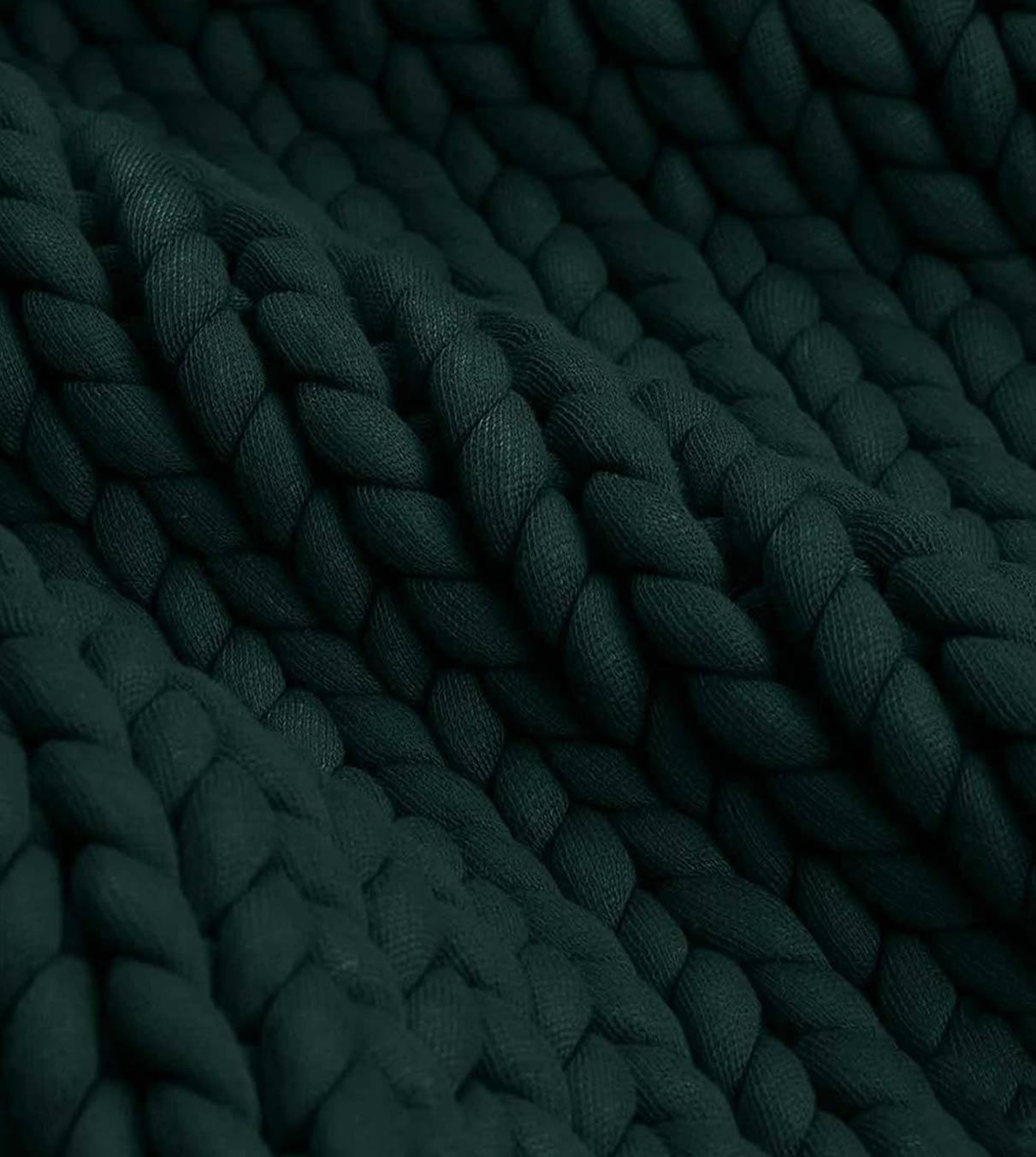 Product: Knitted Chunky Throw | Color: Pacific Green