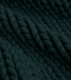 Product: Knitted Chunky Throw | Color: Pacific Green