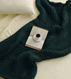 Product: Knitted Chunky Throw | Color: Pacific Green