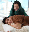 Product: Knitted Chunky Throw | Color: Pacific Green