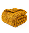 Product: Knitted Chunky Throw | Color: Yellow Fusion
