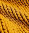 Product: Knitted Chunky Throw | Color: Yellow Fusion