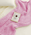 Product: Knitted Chunky Throw | Color: Fancy Pink