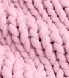 Product: Knitted Chunky Throw | Color: Fancy Pink