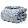 Product: Knitted Chunky Throw | Color: Cooling Blue Throw
