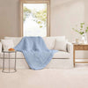 Product: Knitted Chunky Throw | Color: Cooling Blue Throw