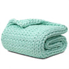Product: Knitted Chunky Throw | Color: Cooling Green Throw