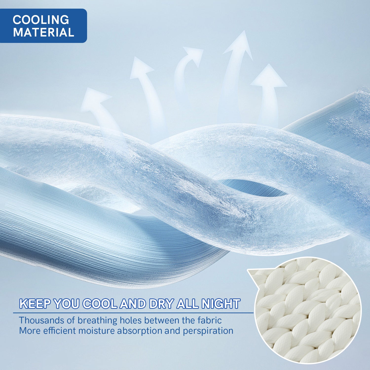 Product: Knitted Chunky Throw | Color: Cooling White Throw