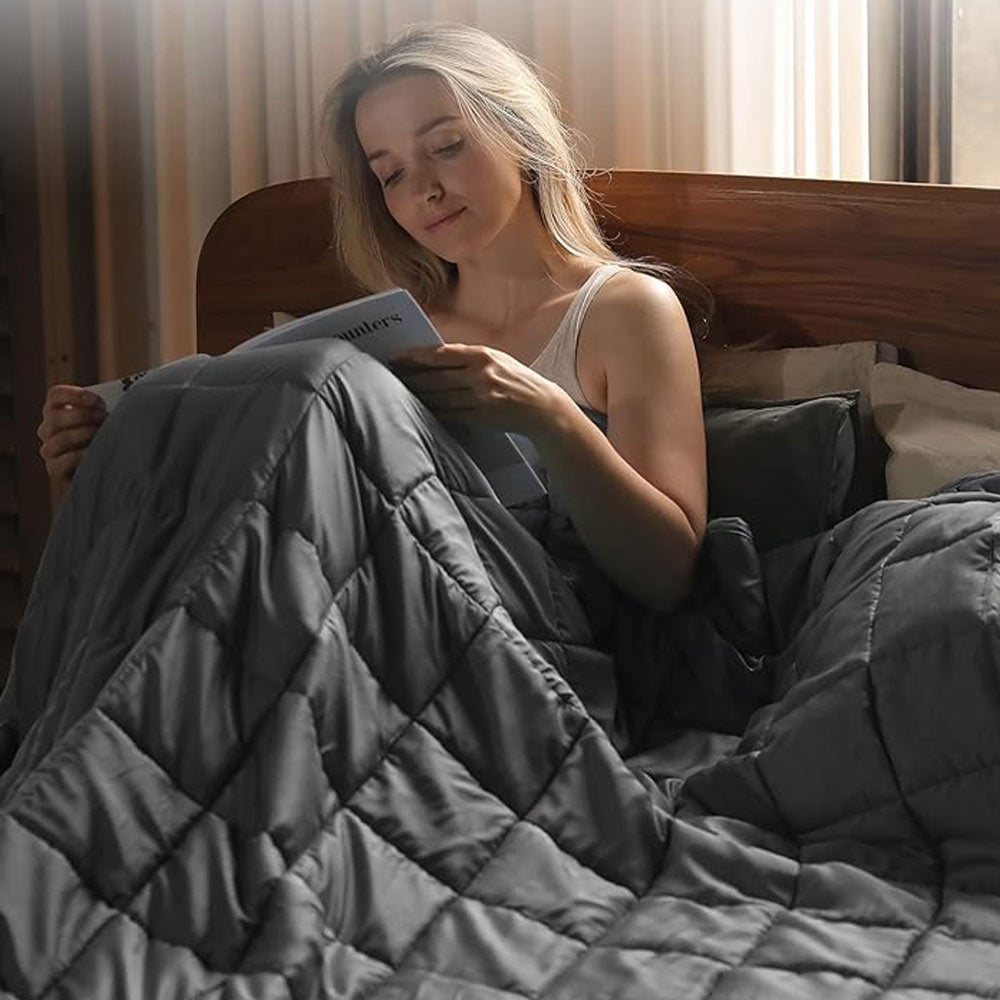 Product: YNM Weighted Blanket 30lb | Color: Bamboo Charcoal 2.0