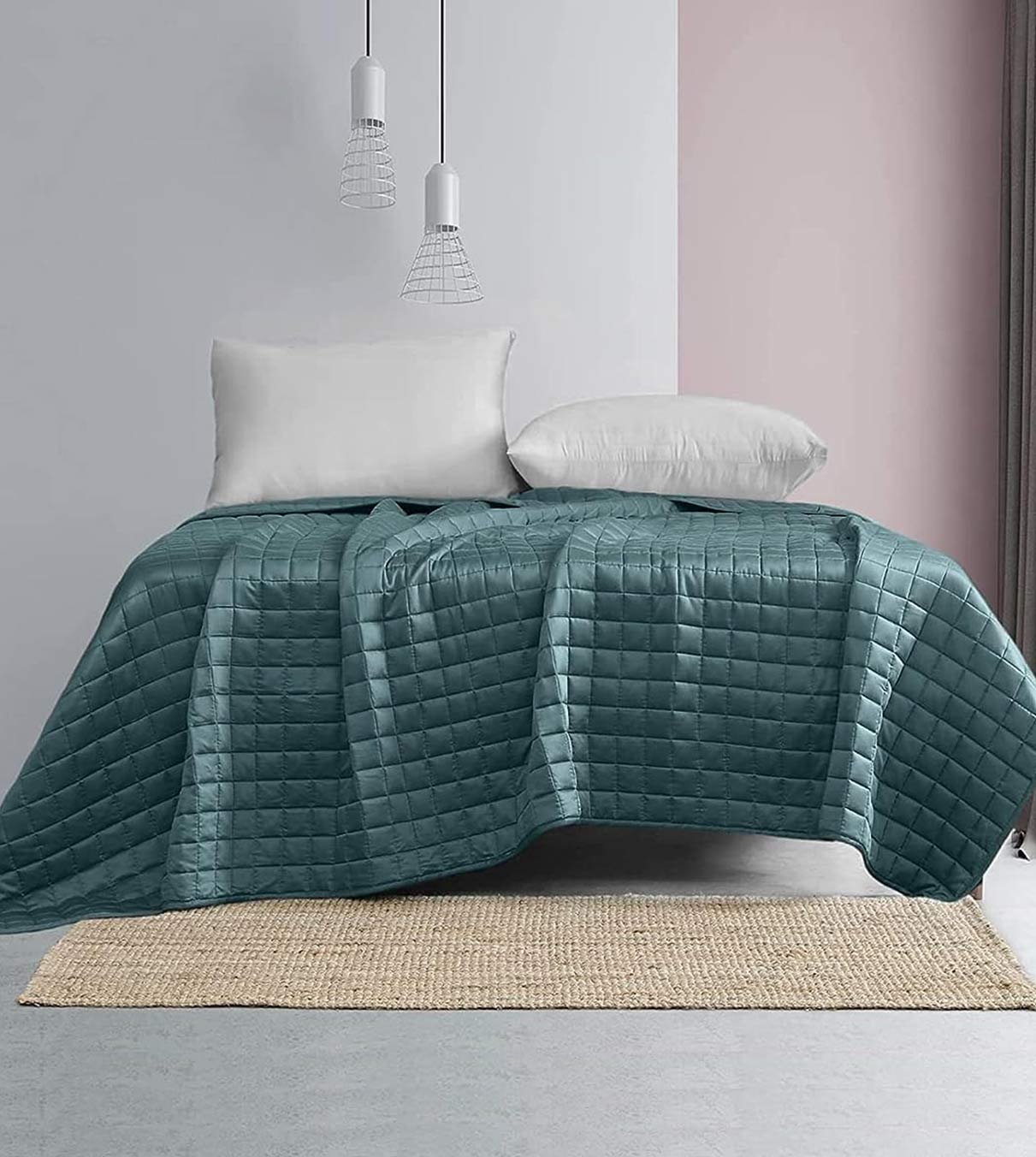 Product: 12lb Weighted Blanket | Color: Bamboo Fresh Mint 3.0