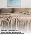 Product: Weighted Blanket Duvet Covers Twin Size | Color: Bamboo Brown