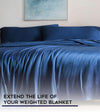 Product: Cooling Weighted Blanket Duvet Cover | Color: Dark Blue