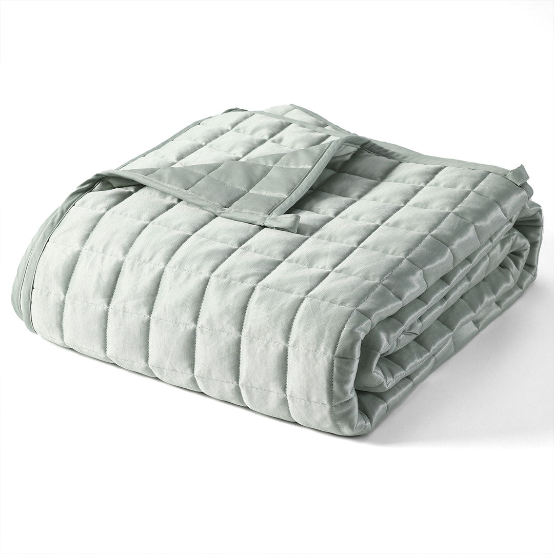Product: YNM Weighted Blanket 30lb | Color: Cooling PE Pale Green 3.0