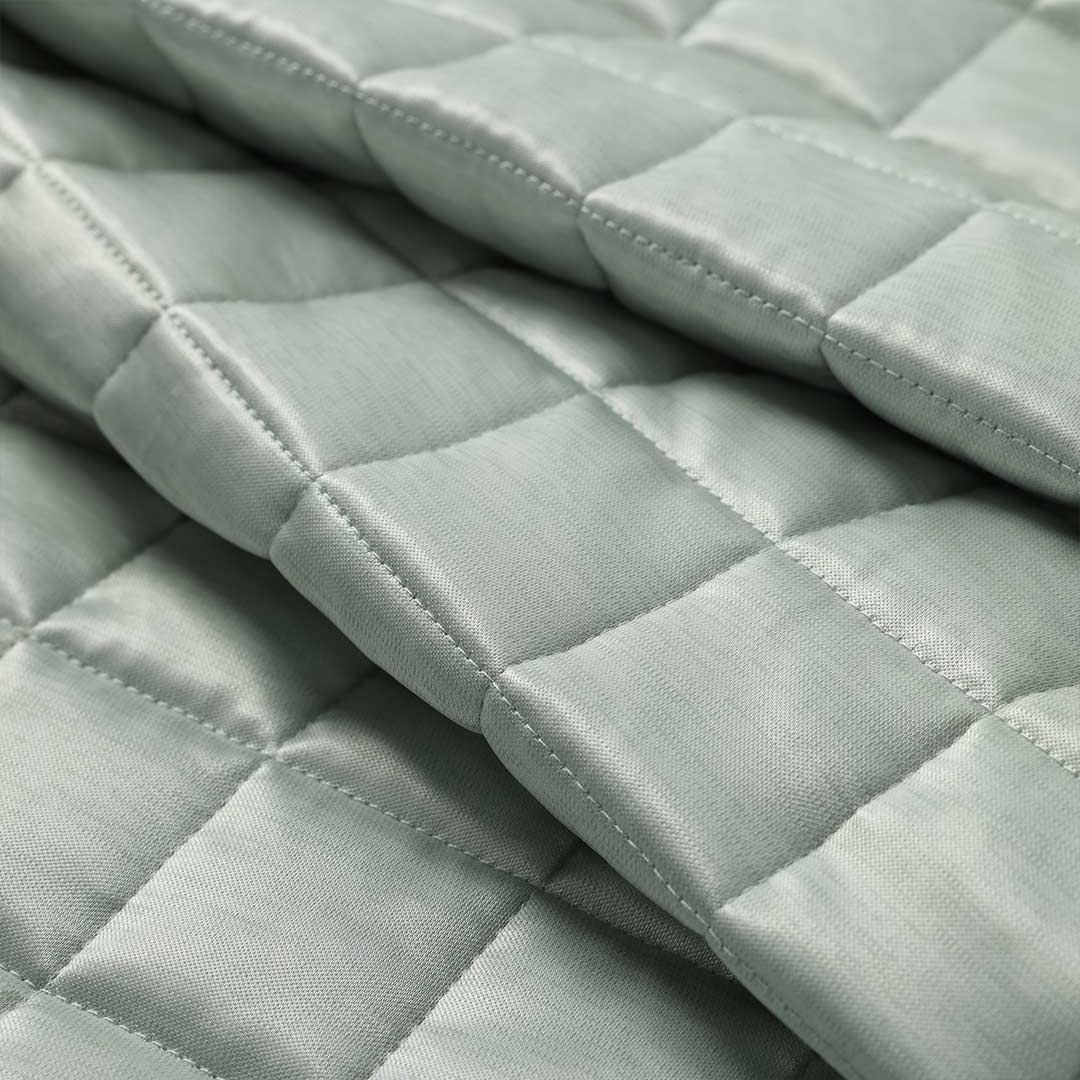 Product: YNM Weighted Blanket 30lb | Color: Cooling PE Pale Green 3.0