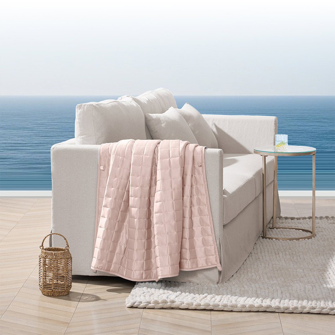 Product: YNM Weighted Blanket 30lb | Color: Cooling PE Champagne Pink 3.0