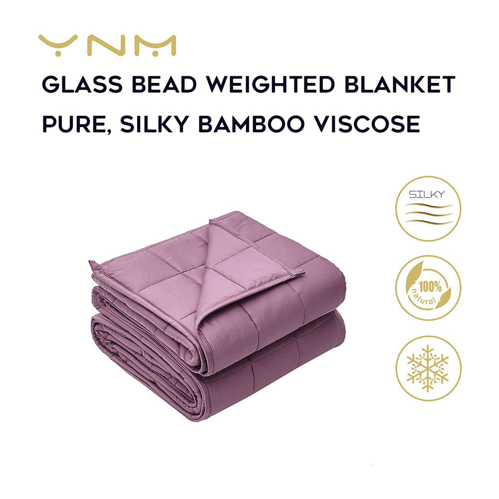 Product: Cooling Bamboo Weighted Blanket | Color: Fuchsia