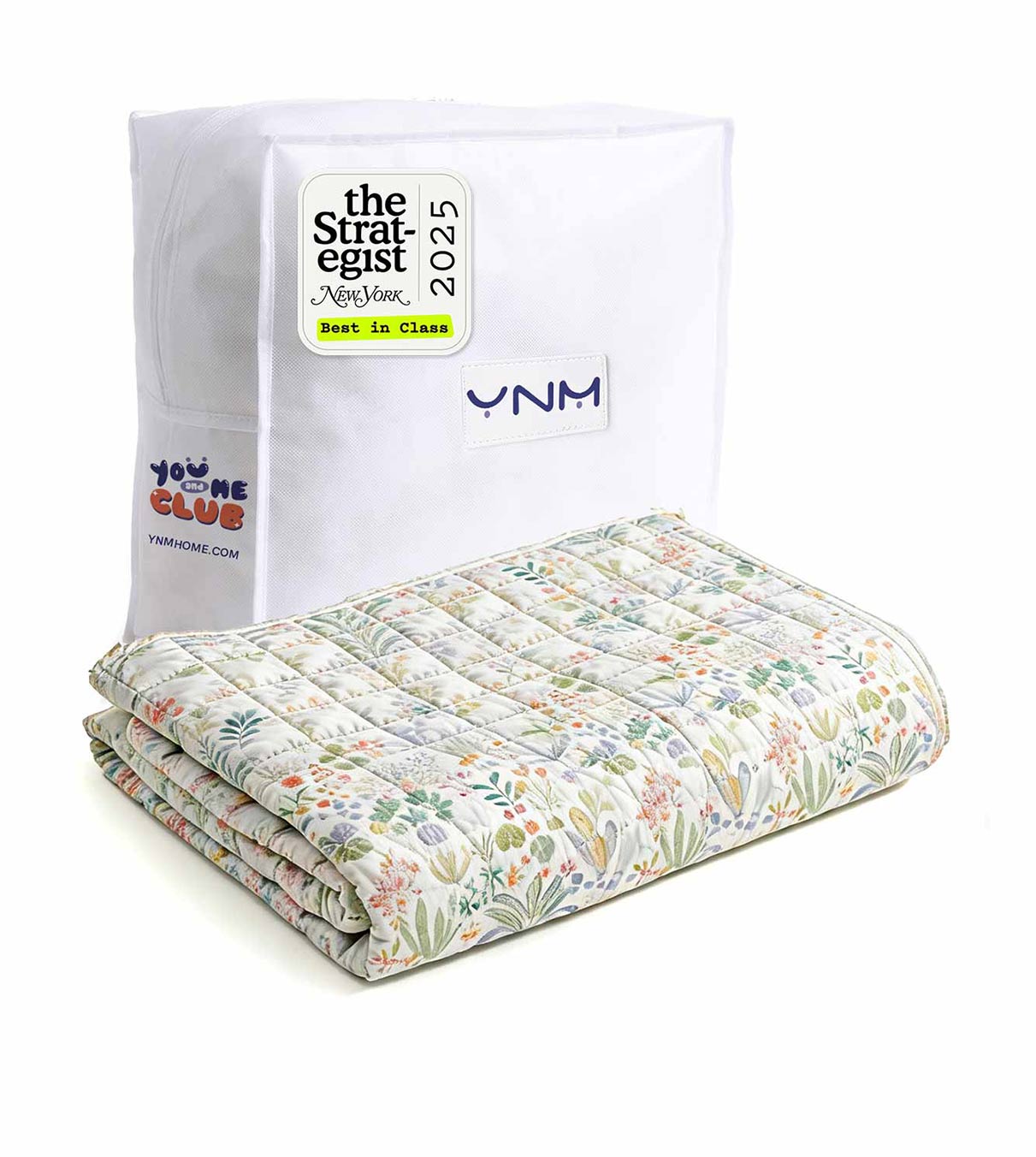 Product: Cooling PE-Nylon Blend Weighted Blanket | Color: Cooling PE Jungle Bloom 3.0