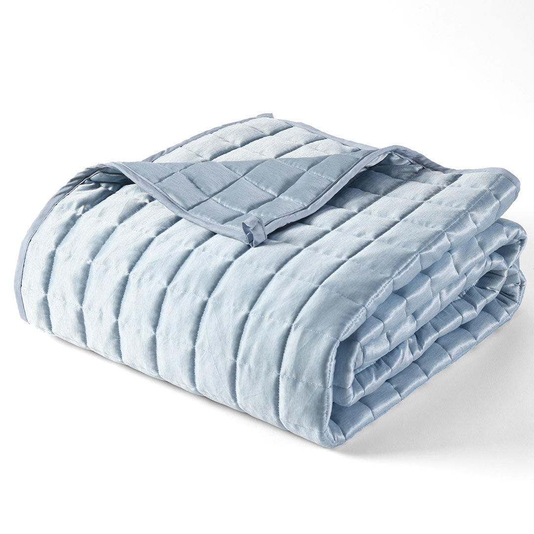 Product: YNM Weighted Blanket 30lb | Color: Cooling PE Light Steel Blue 3.0